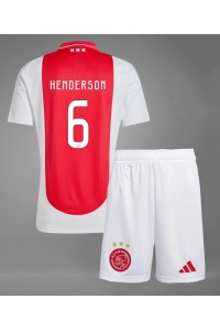 Ajax Jordan Henderson #6 Babytruitje Thuis tenue Kind 2024-25 Korte Mouw (+ Korte broeken)